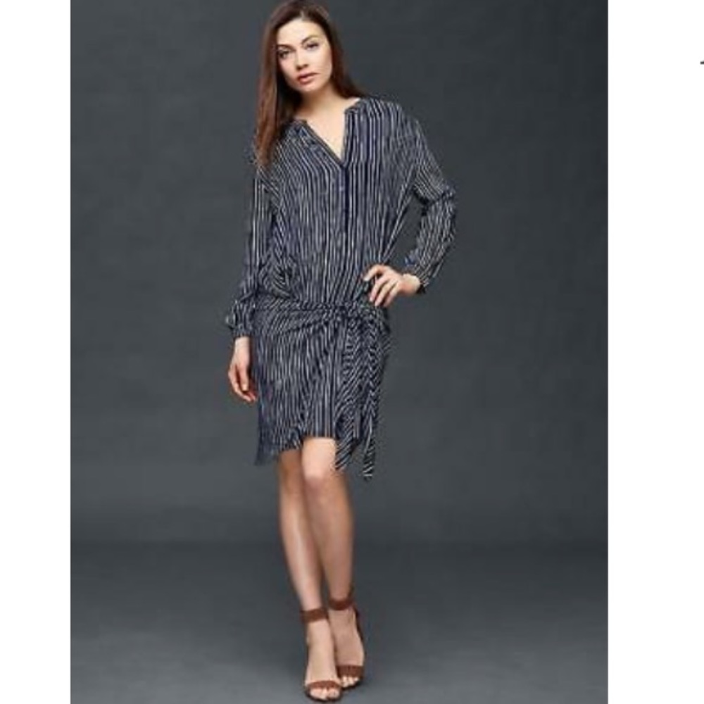 Wrap Tie Shirt Dress